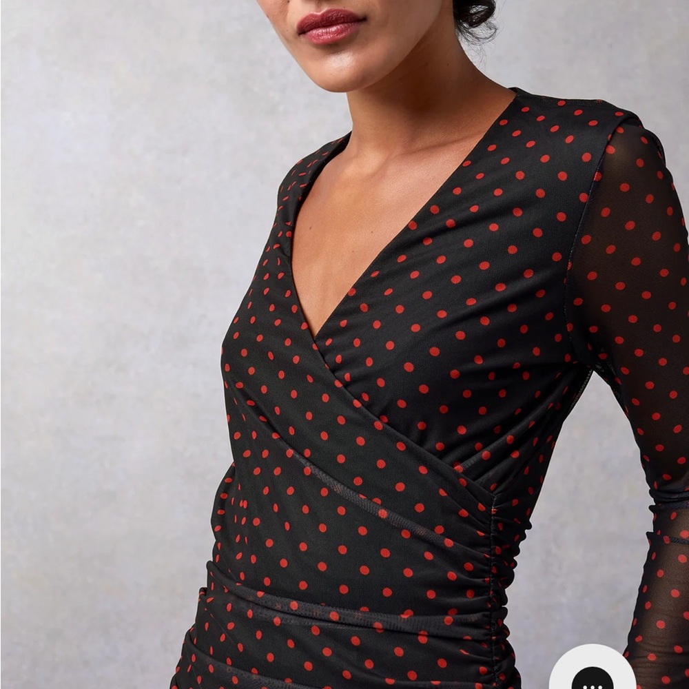 Rouje Cleria Dress red polka dot - Picture 3 of 9